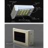 Applique murale d'extérieur LED solaire intelligente avec détecteur de mouvement