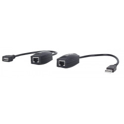 USB Line Extender am Cat 5E-Kabel für USB-Geräte, die bis zu 60 m angeschlossen werden können