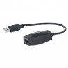Extensor de línea USB en cable Cat 5E para dispositivos USB que se pueden conectar hasta 60 m