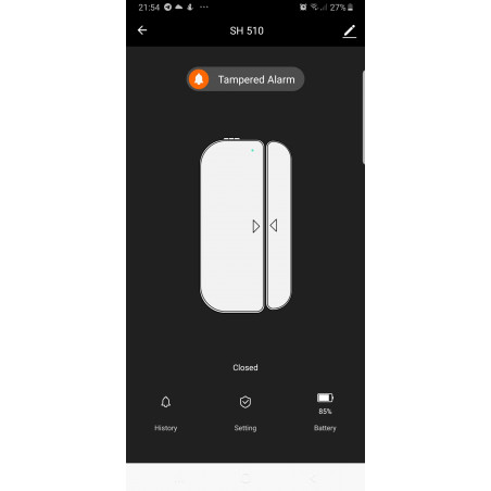 Contacto WiFi SH 510 Smart Home para puerta o ventana Alexa, Google Home