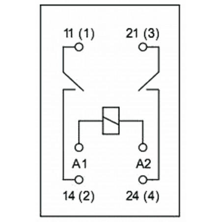 Modulo relè DPST-NO 25A 400V AC DC bobina 230V AC modulo barra DIN