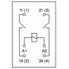 Relay module DPST-NO 25A 400V AC DC coil 230V AC DIN bar module