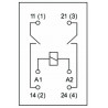 Módulo de relé DPST-NO 25A 400V AC DC bobina 230V AC módulo de barra DIN