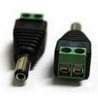 Standard male DC plug adapter with 2 screw terminals