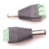 Adattatore spinotto plug DC standard maschio con 2 morsetti a vite