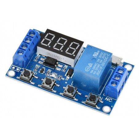 MONTIERTER Timer von 0,1 Sekunden bis 999 Minuten mit Trigger und Micro-USB