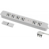 Remote controlled power strip 61902 with 2 permanent sockets + 4 remote controlled sockets