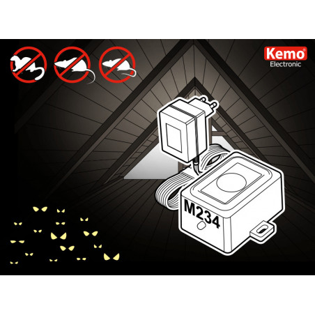Repellente ultrasuoni Topi Martore Roditori esterno interno casa impermeabile IP65 230V