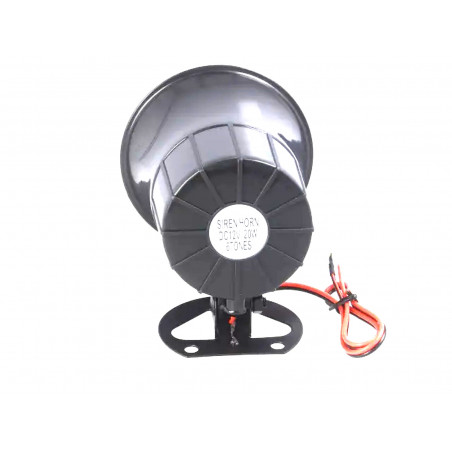 Dynamic siren 6-tone sound transducer 1300mA 12VDC 125dB