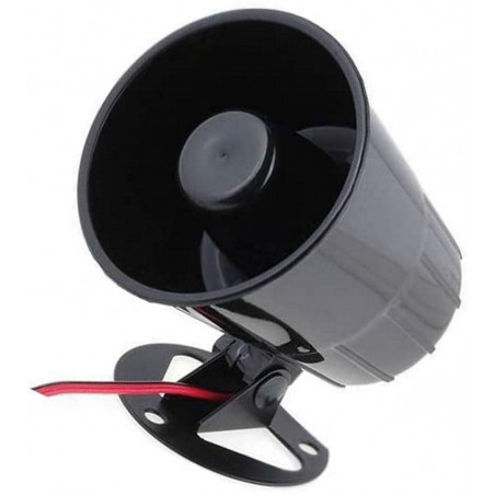 Transductor de sonido de 1 tono sirena dinámica 1300mA 12VDC 118dB