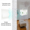 Trasmettitore 2CH wireless da muro autoalimentato per ricevitore radio FR790