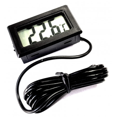 Digital panel thermometer -20 ° C + 70 ° with 1m battery-operated probe