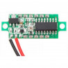Mini Voltmetro display luminoso ROSSO  misura 2,5-30 V 2 fili