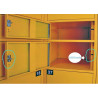 12 VDC mini electric lock for lockers with closing detection sensor