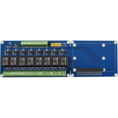 8 Relais SPDT 5A 250V optisch isolierte DIN-Schiene für Raspberry Pi und kompatibel