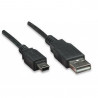 Câble USB 2.0 A Mâle / Mini B 5 Broches Mâle 1,8 m Noir