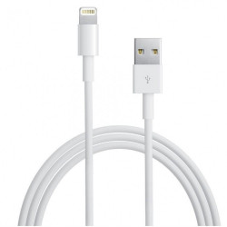 Cable Lightning a USB2.0 8p blanco 1m para iPhone iPad iPod