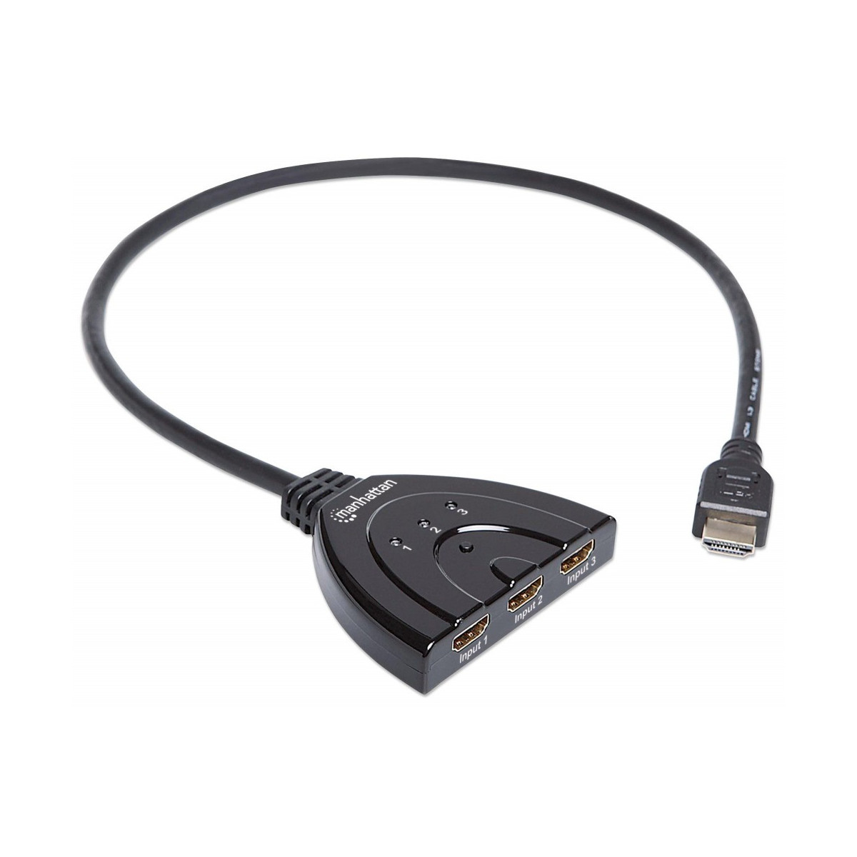 Commutateur HDMI 3 IN 1 OUT Prise en charge du moniteur 3D 1080p  Commutation automatique manuelle HDCP
