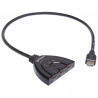 HDMI switch 3 IN 1 OUT 1080p 3D monitor support HDCP manual auto switching