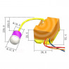 Mini sensor de movimiento crepuscular infrarrojo Interruptor LED infrarrojo en luz 230V