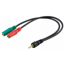 Splitter Cable Microphone Headphone 3.5 "jack for Smartphone and Notebook