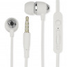Headphones Audio 3.5 "with Microphone Volume Control V5 White
