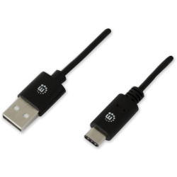 HiSpeed USB A-Stecker / USB-C-Stecker 0,5 m schwarz