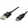 Cable HiSpeed USB A Macho / USB-C Macho 0.5m Negro