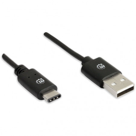 Câble HiSpeed USB A Mâle / USB-C Mâle 0,5 m Noir