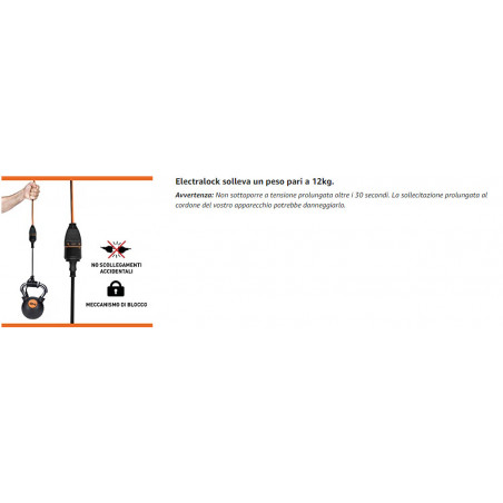 3G1.5 electric extension cable with 10 M anti-detachment Electralock locking mechanism