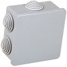 Caja de conexiones pared 80 x 80 x 40 mm Electraline 60552 gris