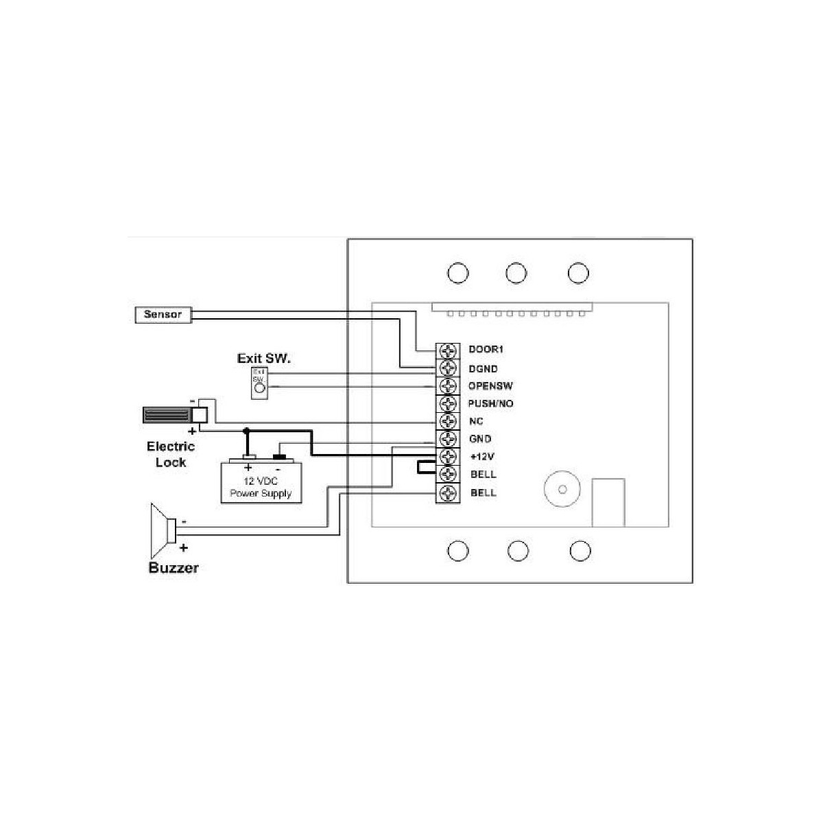 Serratura elettronica RFID + Tastiera codice 13.56 MHz relè apriporta 12V DC