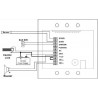 RFID electronic lock + 13.56 MHz code keypad 12V DC door opener relay