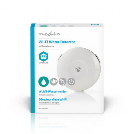 SmartLife Wi-Fi battery water leak detector with alarm and push notifications