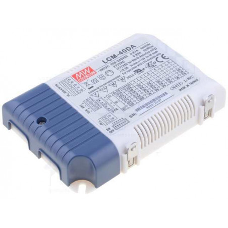 POWER SUPPLY COR. COST. PROGRAMMABLE DC 350-1050mA BUTTON DIMMER AND DALI LED 40W