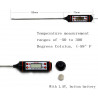 Thermomètre alimentaire numérique BBQ -50 °C à 300 °C fonc. min max hold auto off