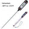 Digitales Lebensmittelthermometer BBQ -50°C bis 300°C func. min max halten auto aus