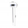 Digital food thermometer with LCD display and 15cm stainless steel probe