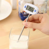 Thermomètre numérique pour aliments avec écran LCD et sonde en acier inoxydable de 15 cm