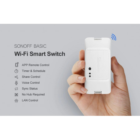 Sonoff BASIC R3 Switch 10A Wifi Control inalámbrico inteligente con APP y WeLink