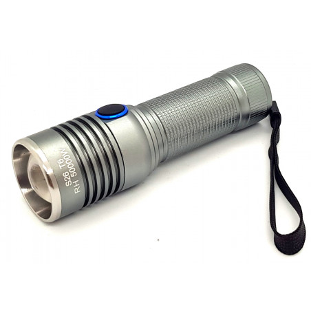 Lampe de poche LED ultra compacte en aluminium haute luminosité avec batterie rechargeable USB
