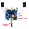 2x15 watt stereo audio amplifier with TDA7297 audio jack input