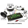 Módulo amplificador de audio de 200 W de 1 canal montado para altavoces de 4 a 8 ohmios