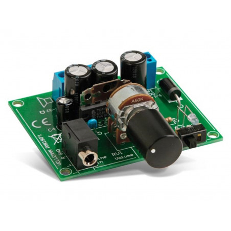 Kit d'amplificateur stéréo 2 x 5 W pour lecteurs MP3 et haut-parleurs de 4 à 32 ohms