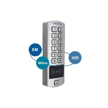 iAccess M1-X keypad access control + RFID EM MIFARE NFC door opener relay
