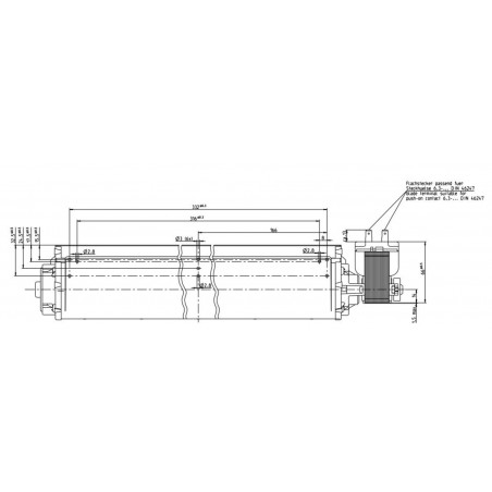 Ventilador axial QLK45 / 3600A7-2524-99TX 230 VAC