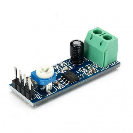Mini amplificador de audio con LM386 para altavoz de 4-8 ohmios, fuente de  alimentación de