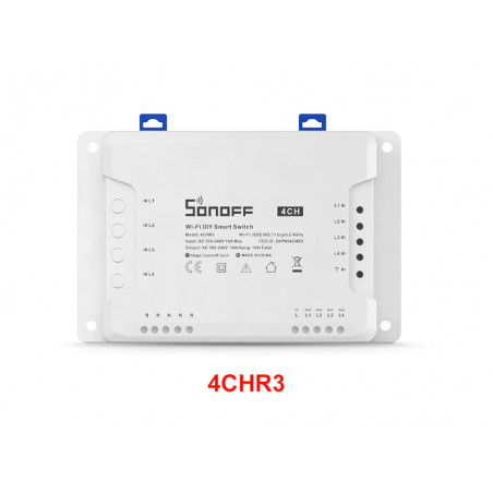 Sonoff 4CH R3 Wifi Smart Switch OUT 4 appareils 230V AC Alexa Google Home