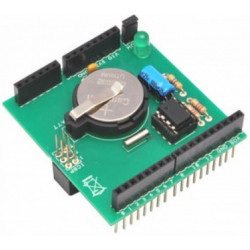 Shield Arduino orologio calendario RTC DS1307 con batteria tampone e LED