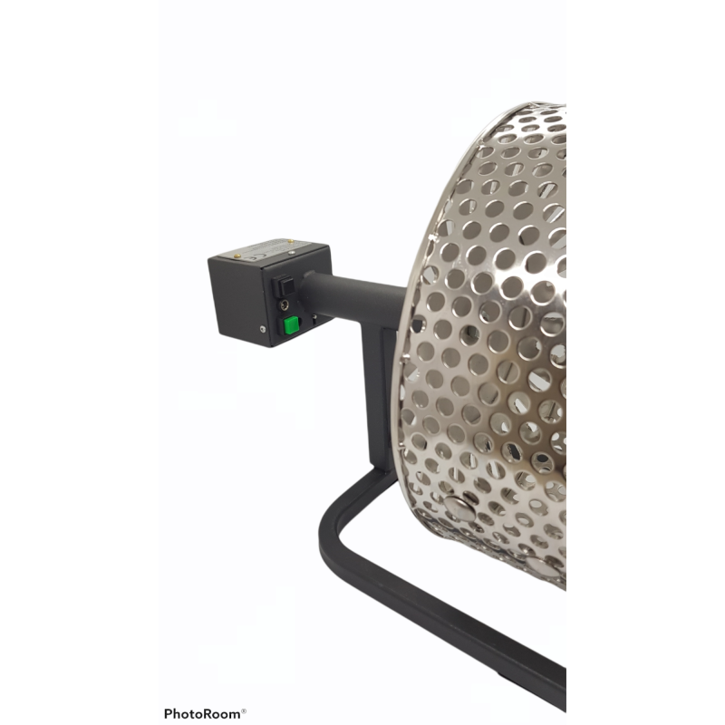 Tostacastagne A Gas Rotante - Professionale Da 1Kg, Inox, Con Motore Elettrico - Per Sagre - Foto 2